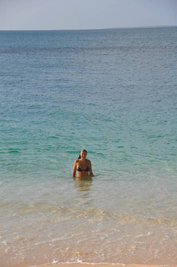 Mar típico do Caribe na Baie Rouge, região de Marigot - St Martin